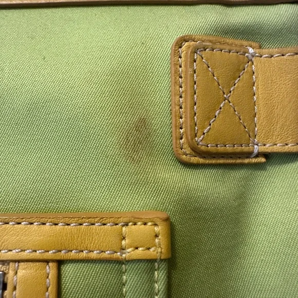 Coach Vintage Tote Bag, Yellow and Lime Green - Picture 10 of 15